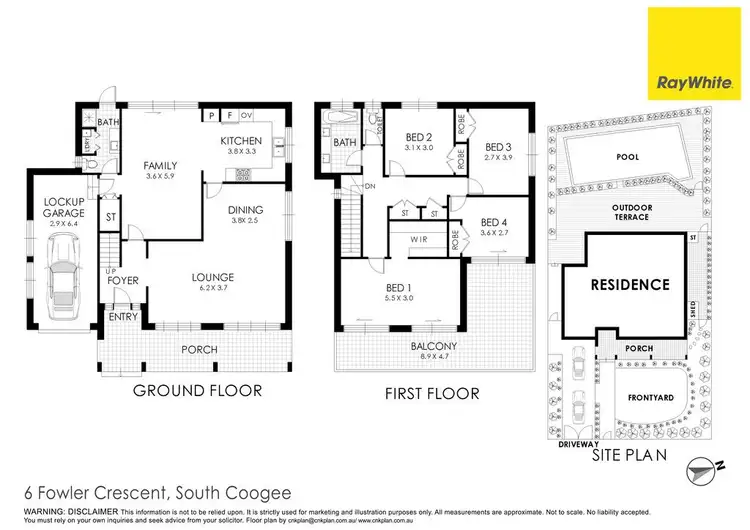Floorplan of Homely house listing, 6 Fowler Crescent, South Coogee NSW 2034