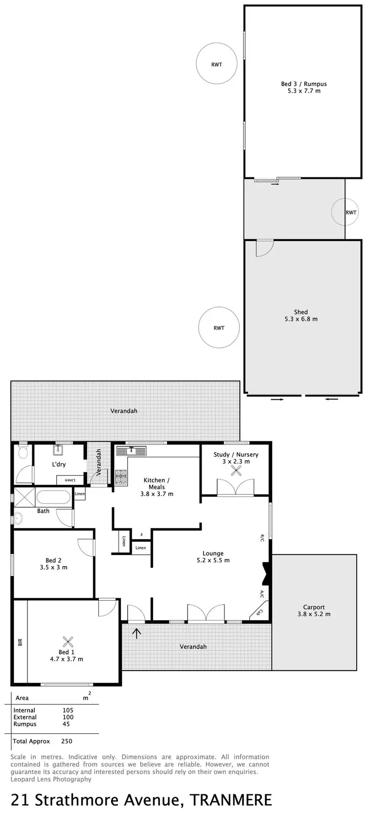 Floorplan of Homely house listing, 21 Strathmore Avenue, Tranmere SA 5073