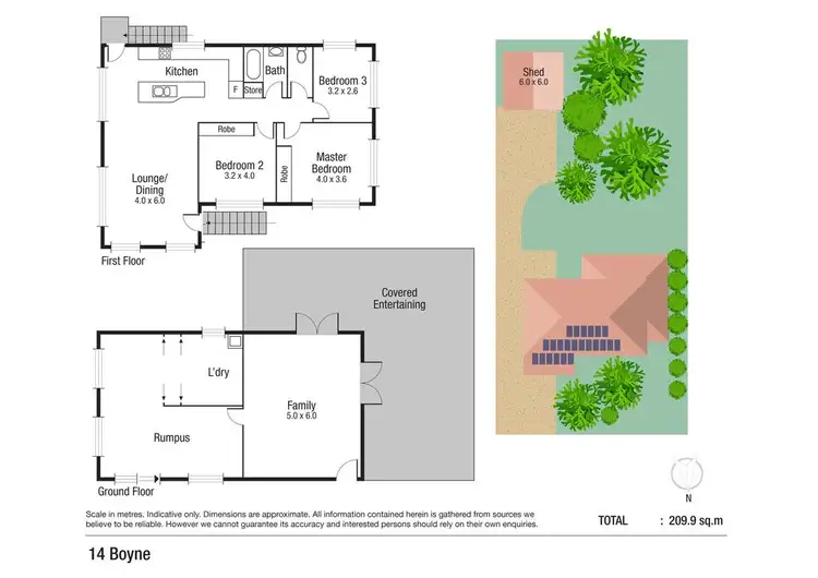 Floorplan of Homely house listing, 14 Boyne Street, Stuart QLD 4811