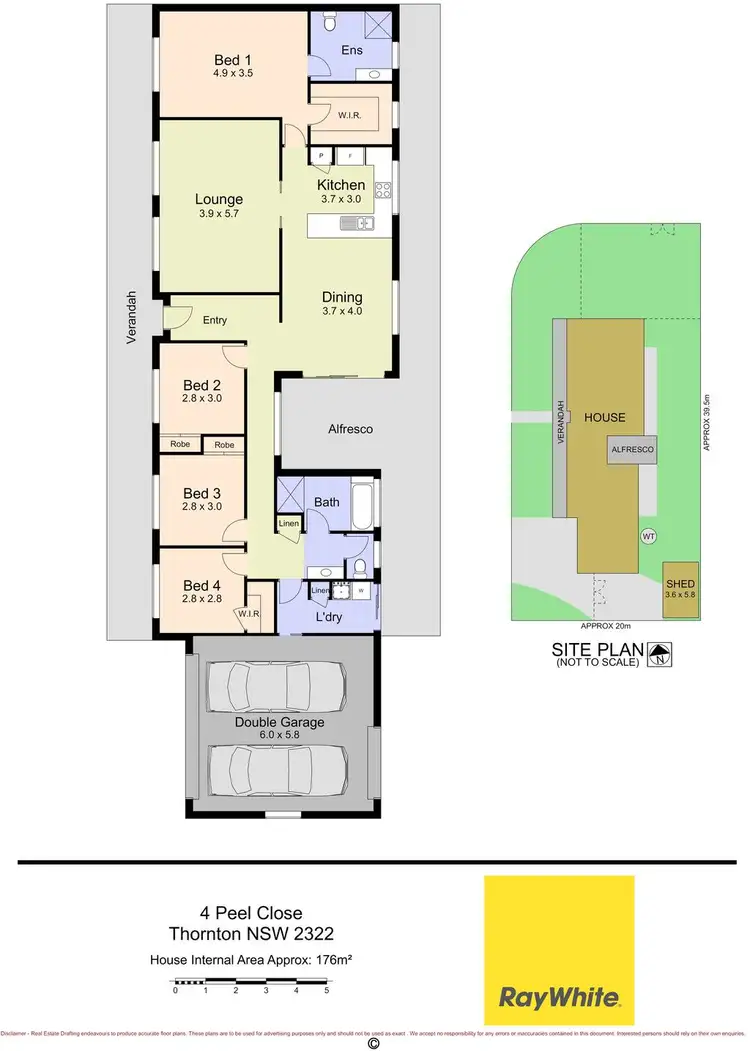 Floorplan of Homely house listing, 4 Peel Close, Thornton NSW 2322