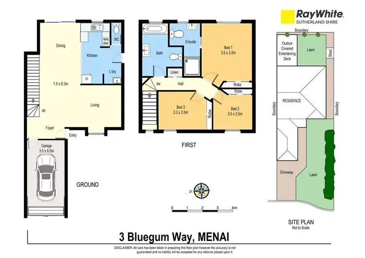 Floorplan of Homely townhouse listing, 3 Bluegum Way, Menai NSW 2234