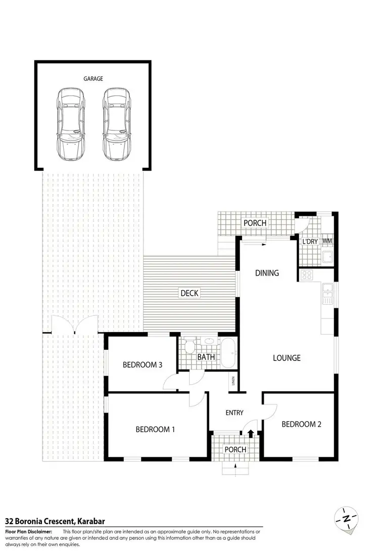 Floorplan of Homely house listing, 32 Boronia Crescent, Karabar NSW 2620