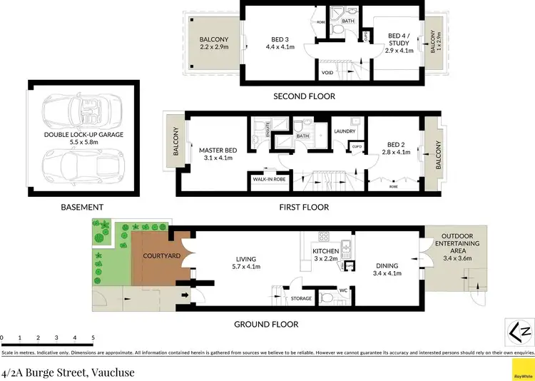 Floorplan of Homely apartment listing, 4/2a Burge Street, Vaucluse NSW 2030