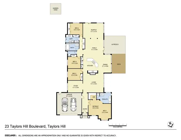Floorplan of Homely house listing, 23 Taylors Hill Boulevard, Taylors Hill VIC 3037