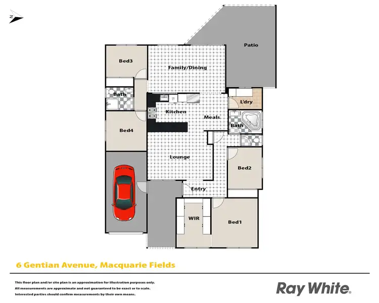 Floorplan of Homely house listing, 6 Gentian Avenue, Macquarie Fields NSW 2564
