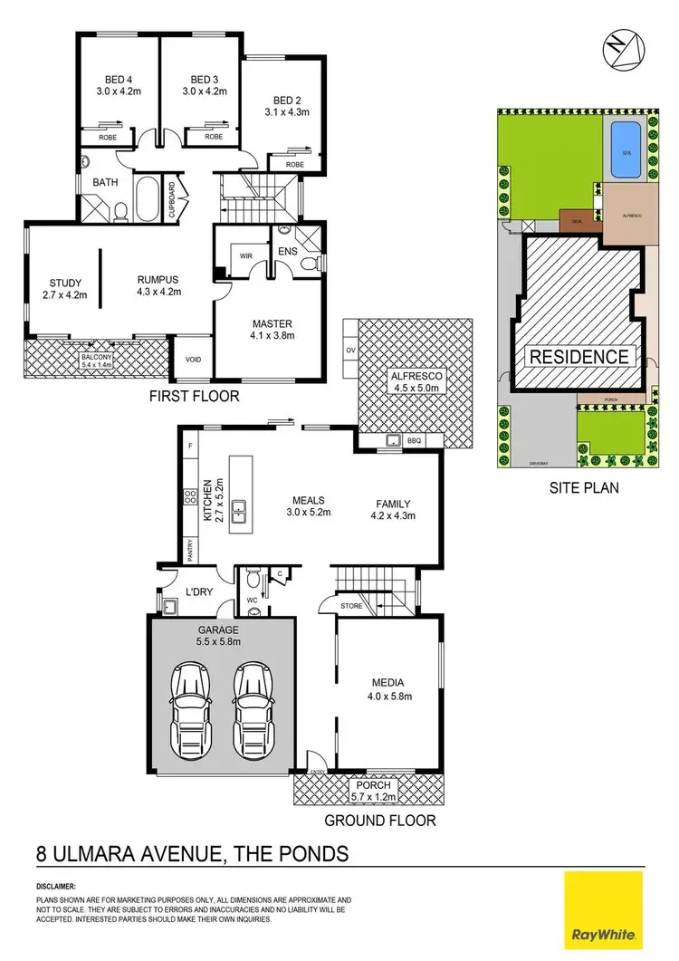Floorplan of Homely house listing, 8 Ulmara Avenue, The Ponds NSW 2769