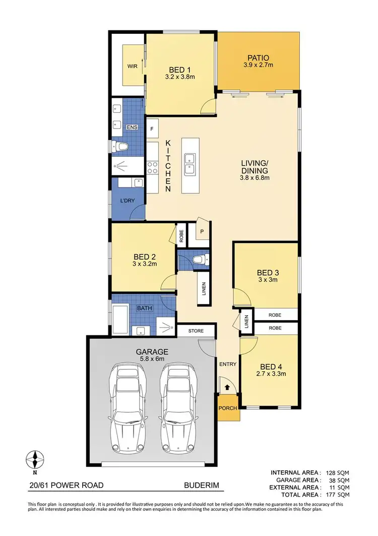 Floorplan of Homely house listing, 20/61 Power Road, Buderim QLD 4556