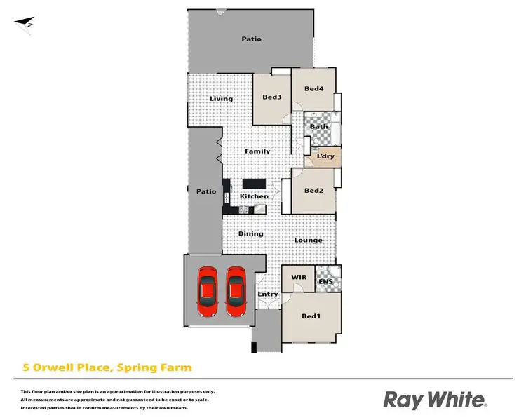 Floorplan of Homely house listing, 5 Orwell Place, Spring Farm NSW 2570