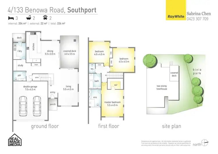 Floorplan of Homely townhouse listing, 4/133 Benowa Road, Southport QLD 4215