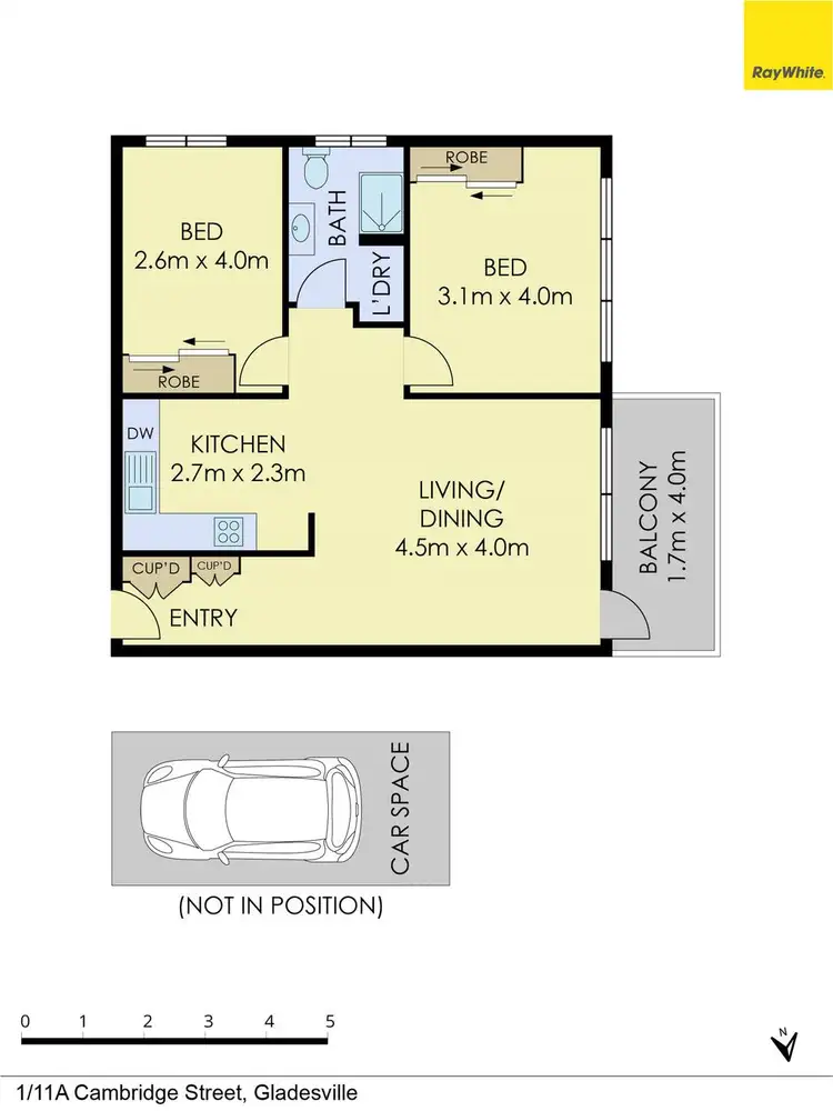 Floorplan of Homely apartment listing, 1/11a Cambridge Street, Gladesville NSW 2111