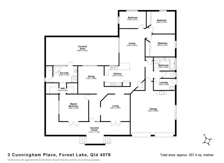 Floorplan of Homely house listing, 3 Cunningham Place, Forest Lake QLD 4078