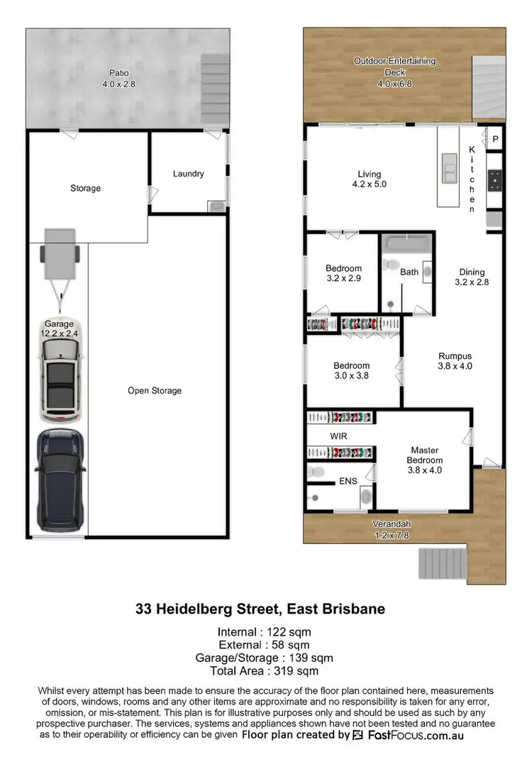Floorplan of Homely house listing, 33 Heidelberg Street, East Brisbane QLD 4169