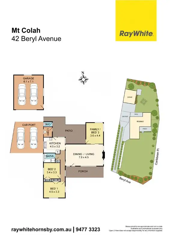 Floorplan of Homely house listing, 42 Beryl Avenue (Cnr of Caribbean Pl), Mount Colah NSW 2079