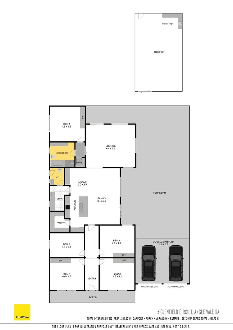 Floorplan of Homely house listing, 5 Glenfield Circuit, Angle Vale SA 5117