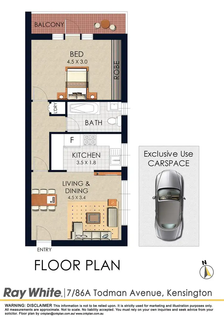 Floorplan of Homely apartment listing, 7/86a Todman Avenue, Kensington NSW 2033