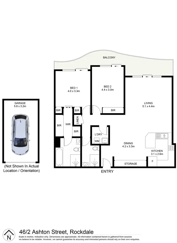 Floorplan of Homely apartment listing, 46/2 Ashton Street, Rockdale NSW 2216