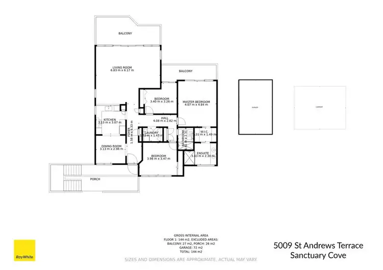 Floorplan of Homely apartment listing, 5009 St Andrews Terrace, Sanctuary Cove QLD 4212