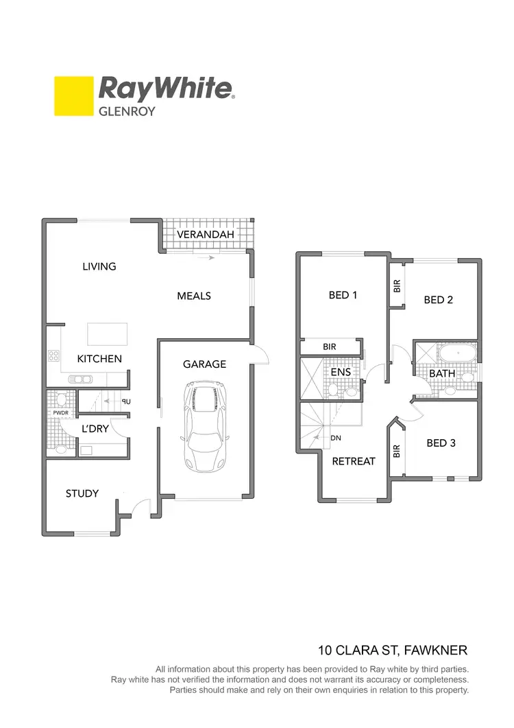 Floorplan of Homely townhouse listing, 10 Clara Street, Fawkner VIC 3060