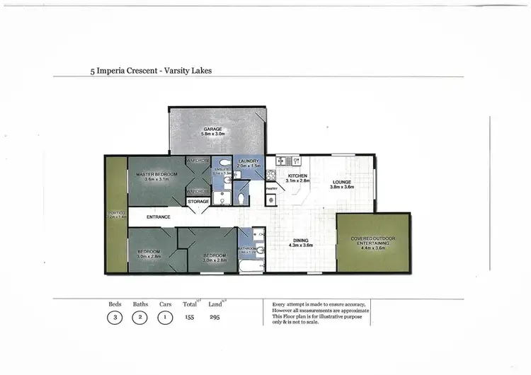 Floorplan of Homely house listing, 5 Imperia Crescent, Varsity Lakes QLD 4227