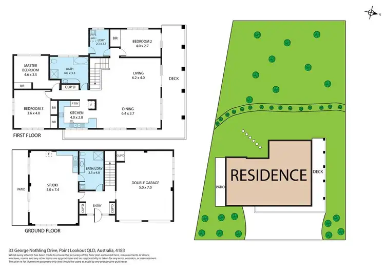 Floorplan of Homely house listing, 33 George Nothling Drive, Point Lookout QLD 4183