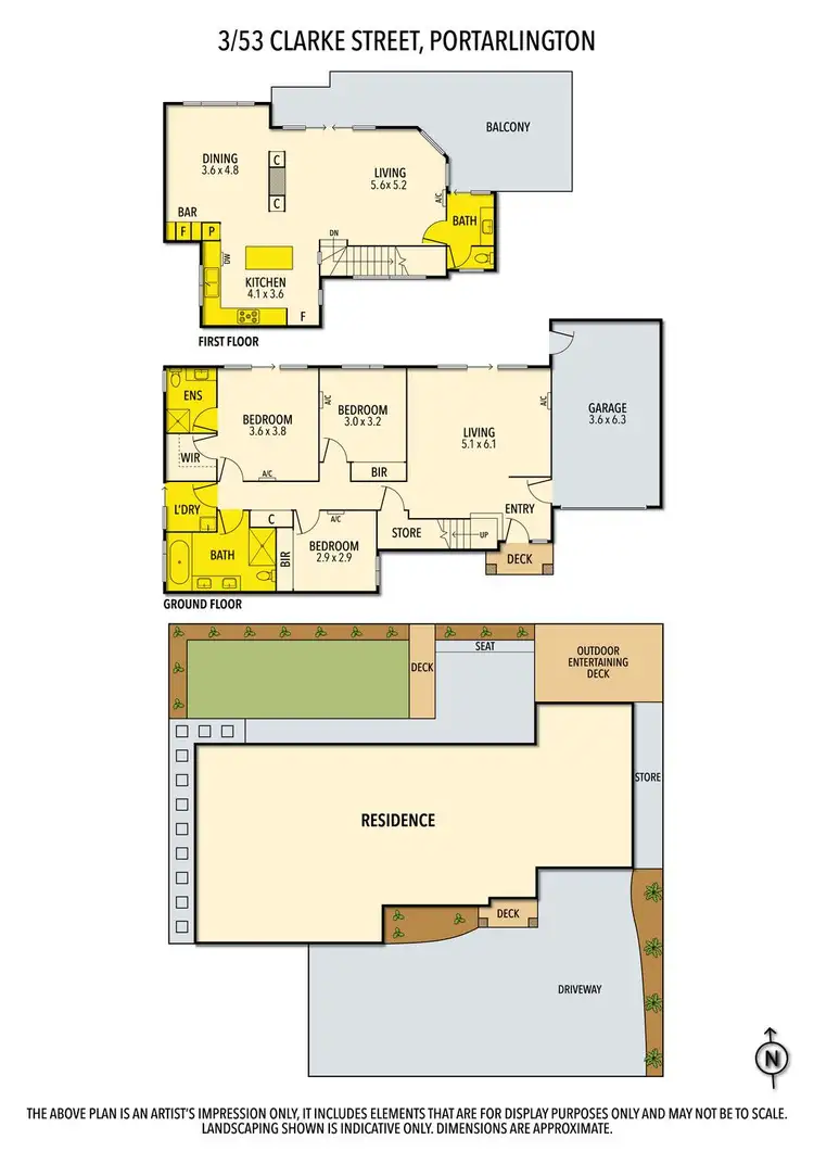 Floorplan of Homely house listing, 3/53 Clarke Street, Portarlington VIC 3223