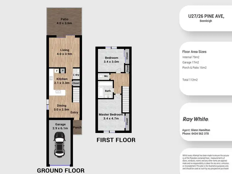 Floorplan of Homely townhouse listing, 27/26 Pine Avenue, Beenleigh QLD 4207