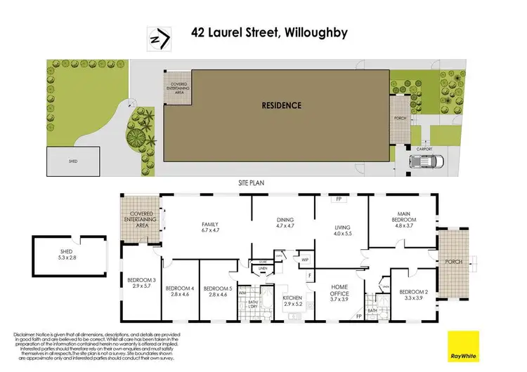 Floorplan of Homely house listing, 42 Laurel Street, Willoughby NSW 2068