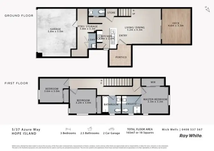 Floorplan of Homely house listing, 5/37 Azure Way, Hope Island QLD 4212