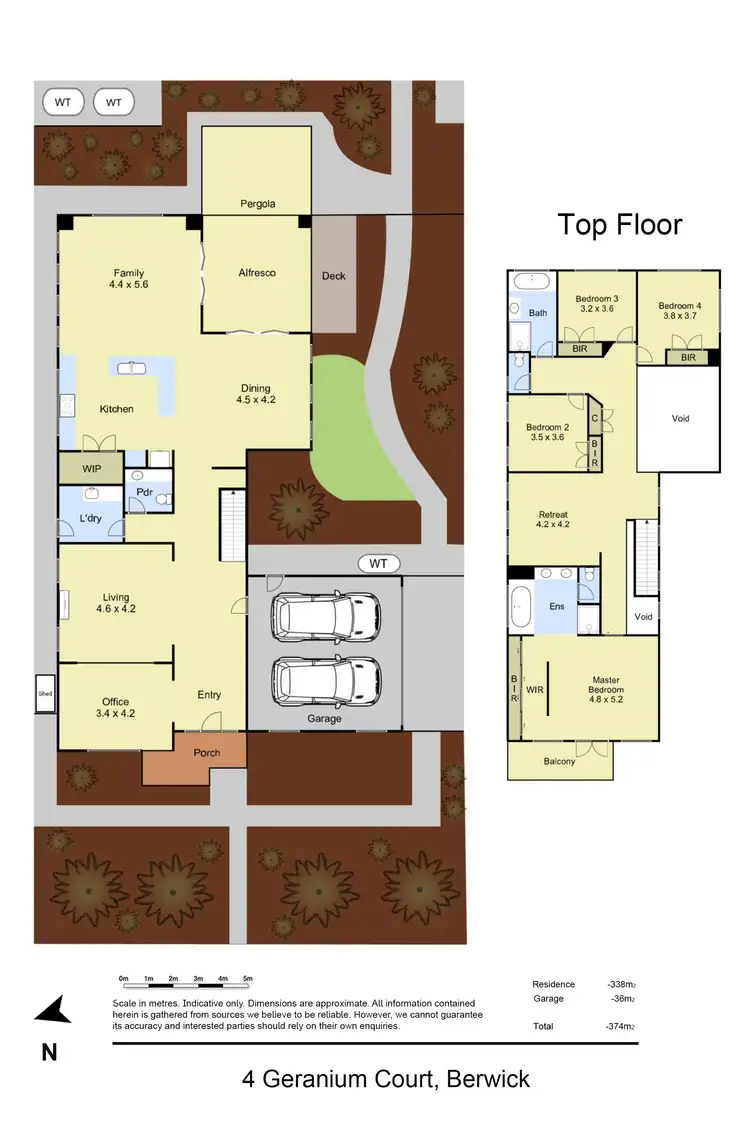 Floorplan of Homely house listing, 4 Geranium Court, Berwick VIC 3806