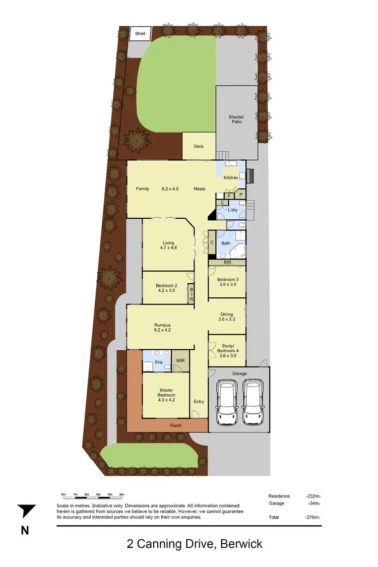 Floorplan of Homely house listing, 2 Canning Drive, Berwick VIC 3806