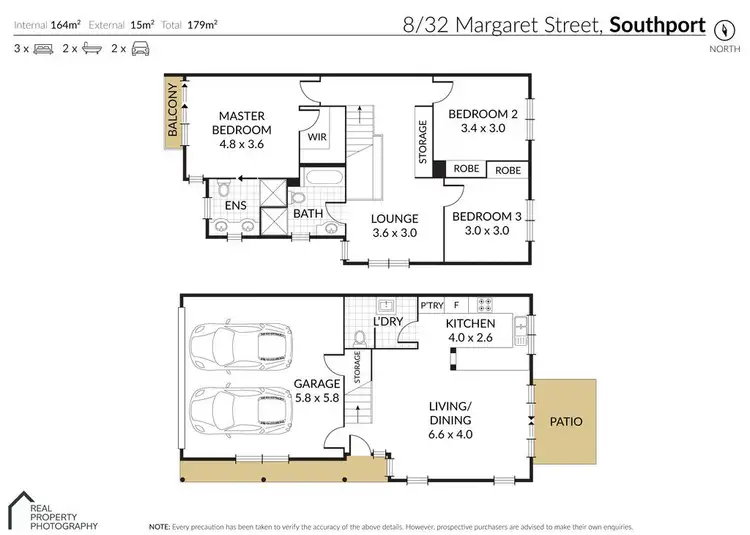 Floorplan of Homely townhouse listing, 8/32-34 Margaret Street, Southport QLD 4215