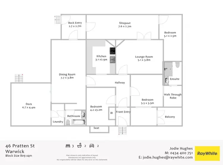 Floorplan of Homely house listing, 46 Pratten Street, Warwick QLD 4370