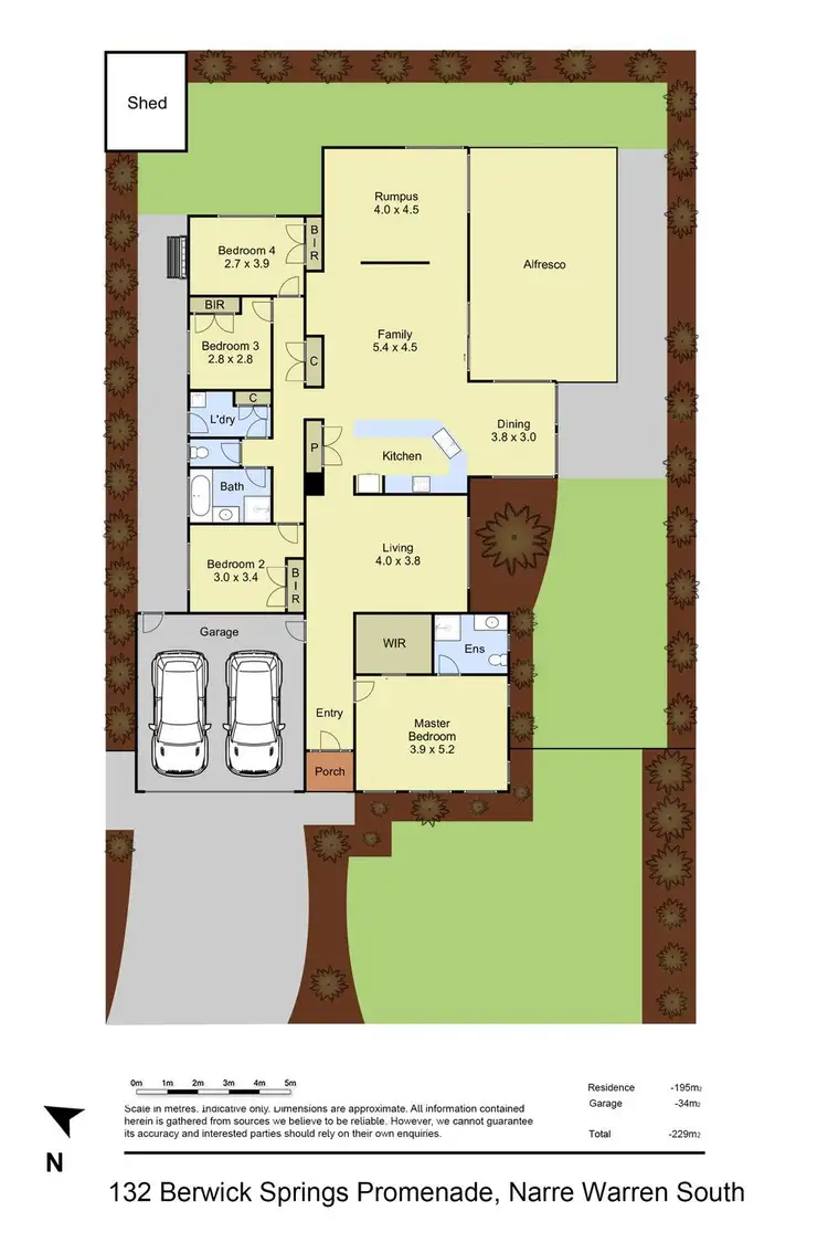 Floorplan of Homely house listing, 132 Berwick Springs Promenade, Narre Warren South VIC 3805