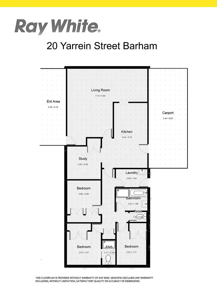 Floorplan of Homely house listing, 20 Yarrein Street, Barham NSW 2732
