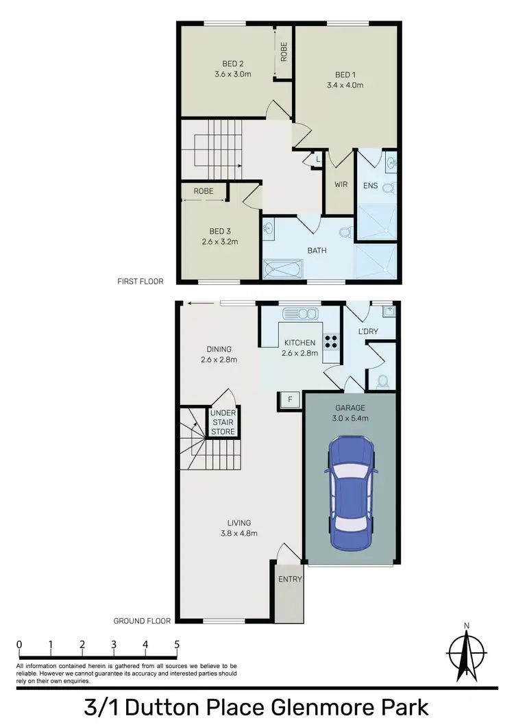 Floorplan of Homely townhouse listing, 3/1 Dutton Place, Glenmore Park NSW 2745