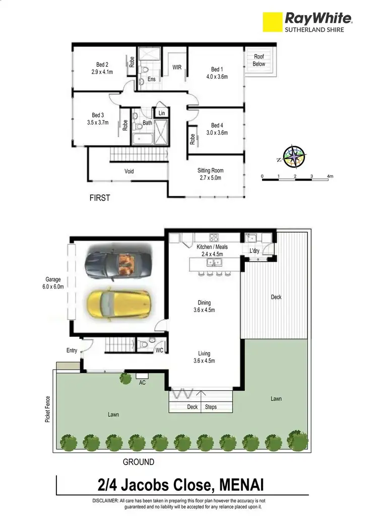 Floorplan of Homely semi-detached listing, 2/4 Jacobs Close, Menai NSW 2234