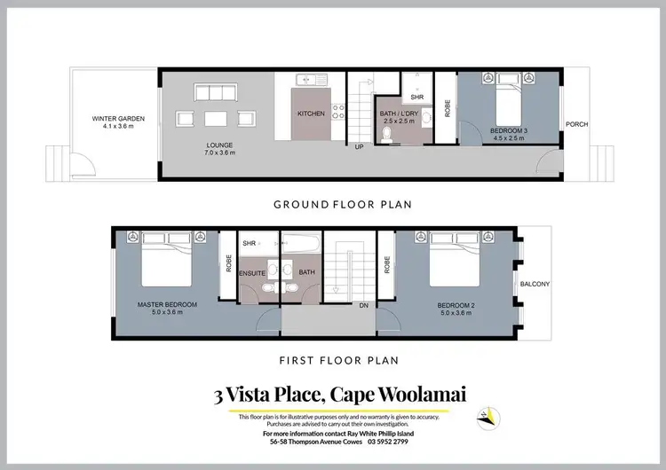 Floorplan of Homely unit listing, 3 Vista Drive, Cape Woolamai VIC 3925
