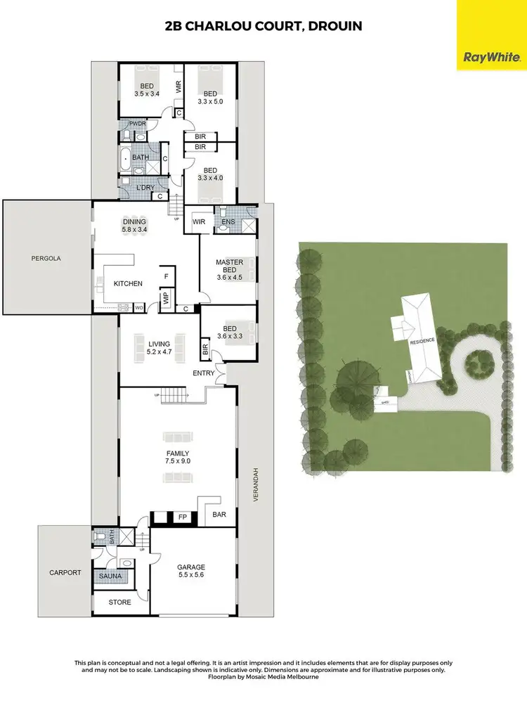 Floorplan of Homely house listing, 2B Charlou Court, Drouin VIC 3818