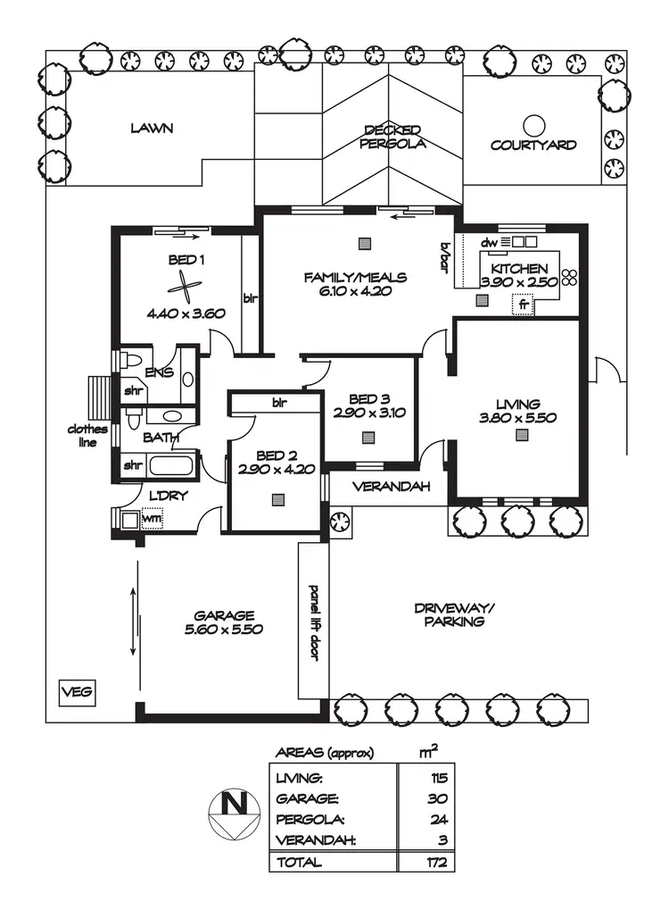 Floorplan of Homely house listing, U3/13 James Street, Campbelltown SA 5074