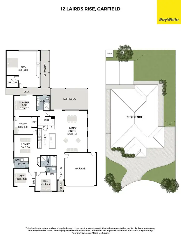 Floorplan of Homely house listing, 12 Lairds Rise, Garfield VIC 3814