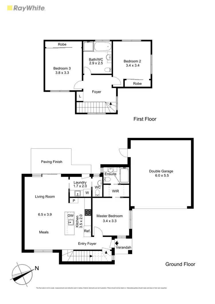 Floorplan of Homely townhouse listing, 2/6 Lorraine Street, Frankston VIC 3199