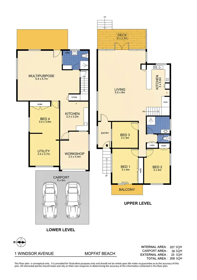 Floorplan of Homely house listing, 1 Windsor Avenue, Moffat Beach QLD 4551