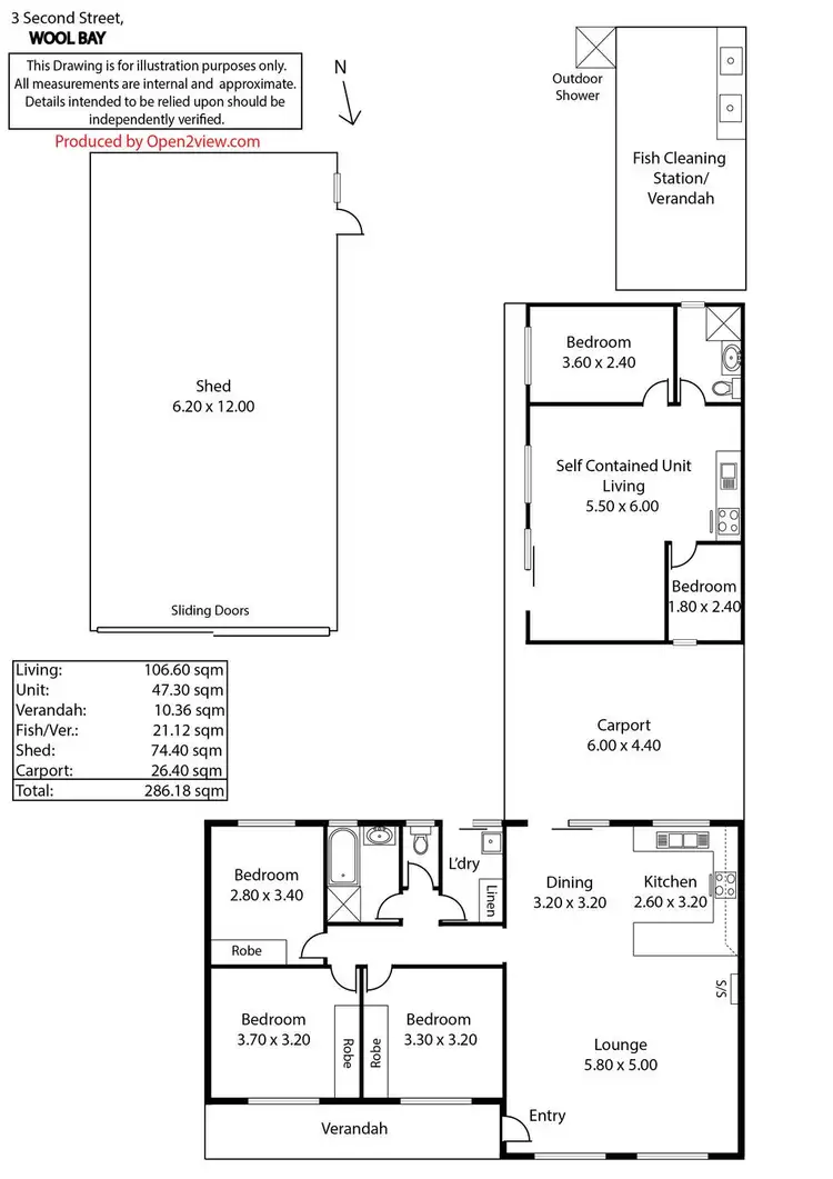 Floorplan of Homely house listing, 3 Second Street, Wool Bay SA 5575