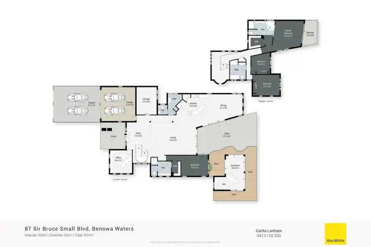 Floorplan of Homely house listing, 87 Sir Bruce Small Boulevard, Benowa Waters QLD 4217