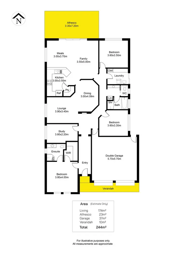 Floorplan of Homely house listing, 5 Crawford Court, Richmond SA 5033