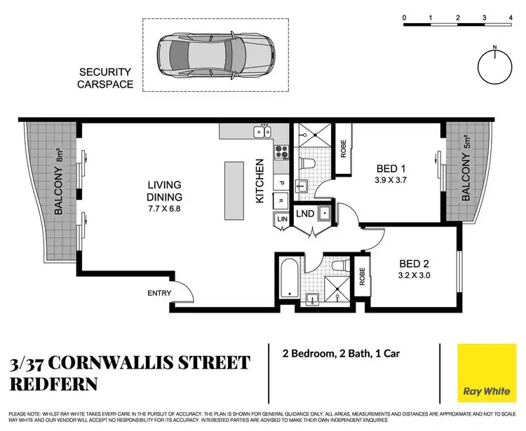 Floorplan of Homely apartment listing, 3/37 Cornwallis Street, Redfern NSW 2016