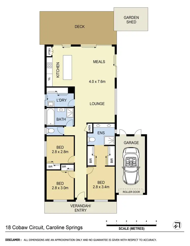 Floorplan of Homely house listing, 18 Cobaw Circuit, Caroline Springs VIC 3023