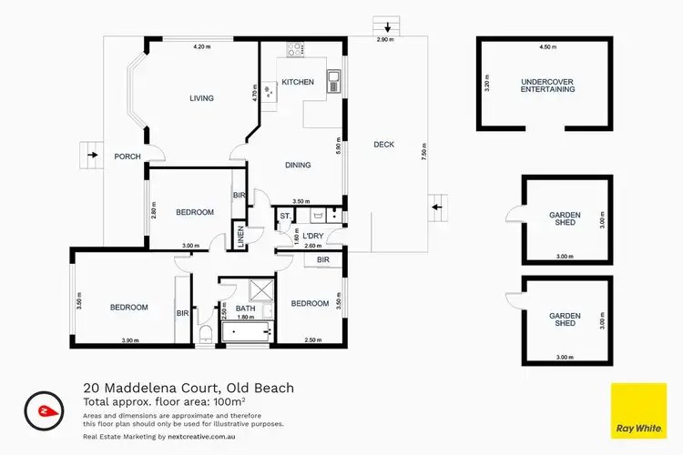 Floorplan of Homely house listing, 20 Maddelena Court, Old Beach TAS 7017