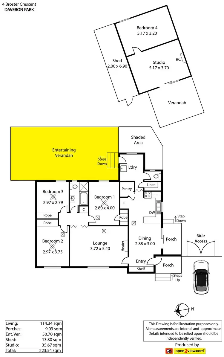 Floorplan of Homely house listing, 4 Broster Crescent, Davoren Park SA 5113