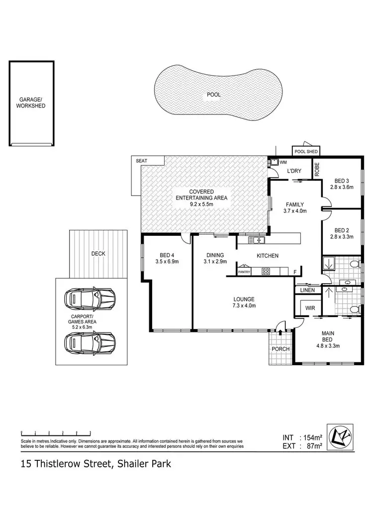 Floorplan of Homely house listing, 15 Thistlerow Street, Shailer Park QLD 4128